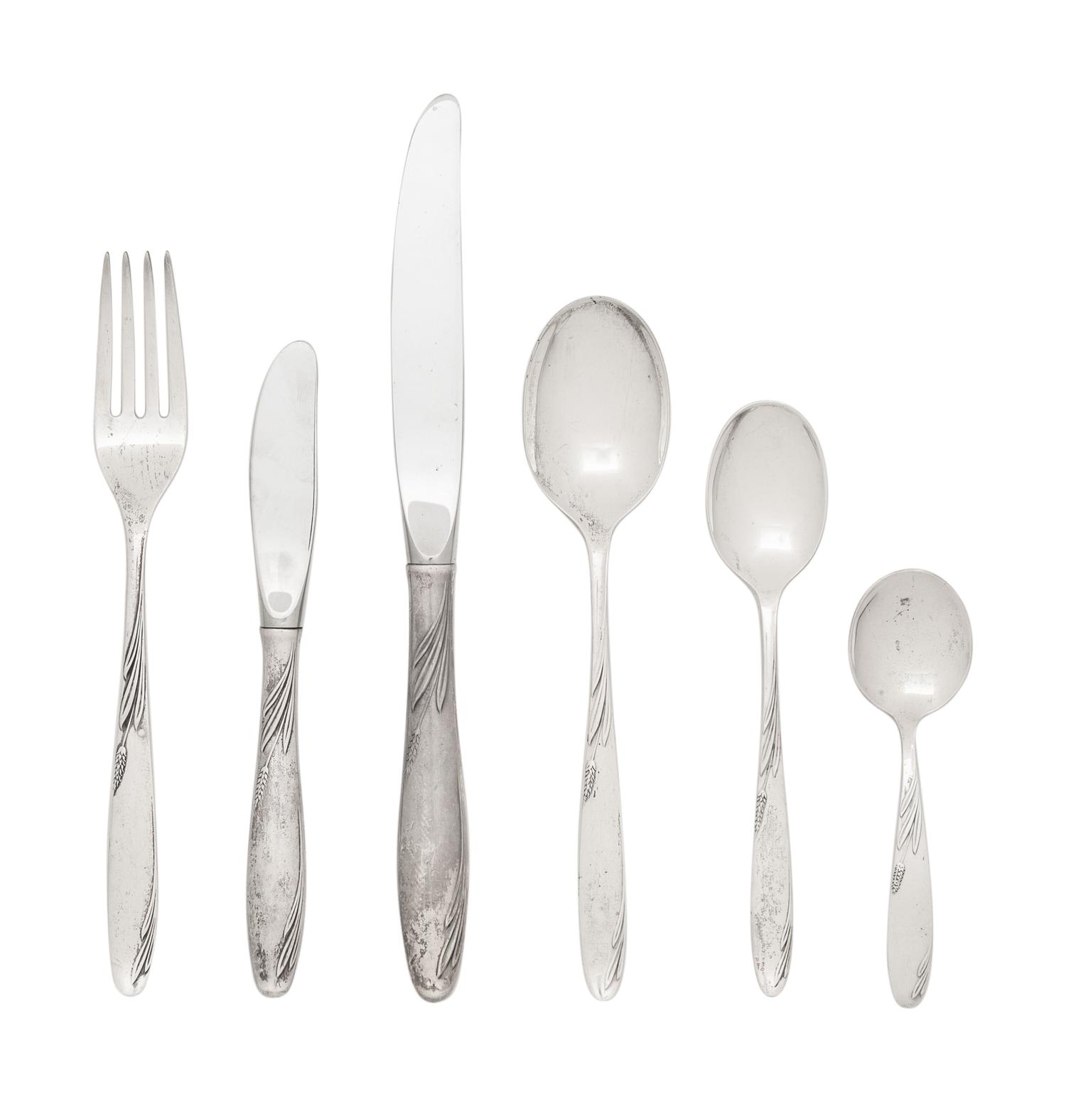 An American Silver Flatware Service