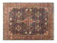A Indian Persian Design Wool Rug — 20th Century