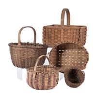 Five Woven Gathering Baskets