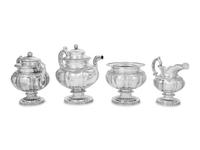 An American Coin Silver Four-Piece Tea Service