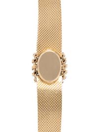 SOLD: 14K YELLOW GOLD, LAPIS LAZULI AND DIAMOND WRISTWATCH