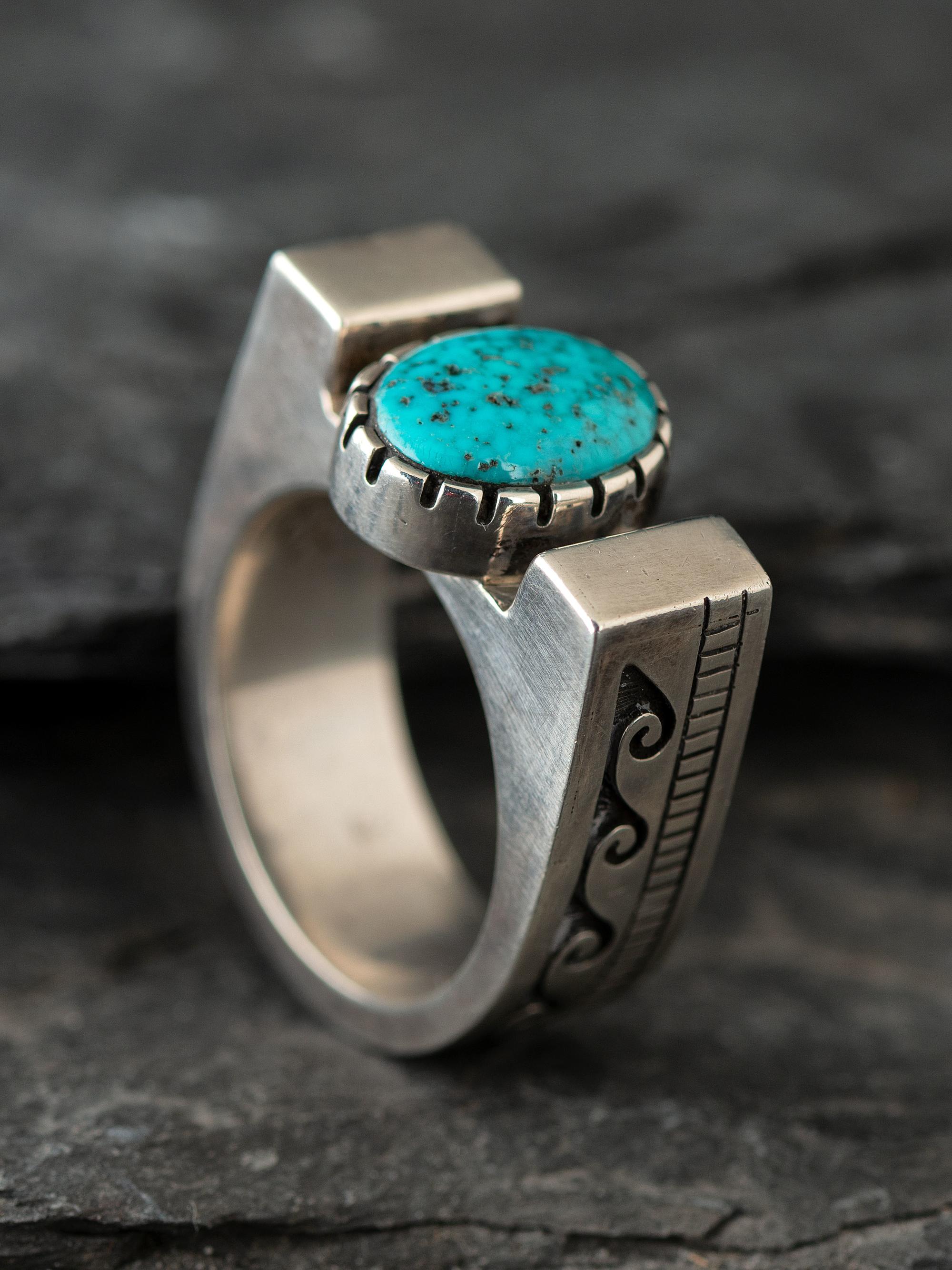Sterling Silver and Turquoise Ring
