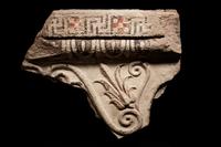 An Etruscan Painted Terracotta Relief Fragment