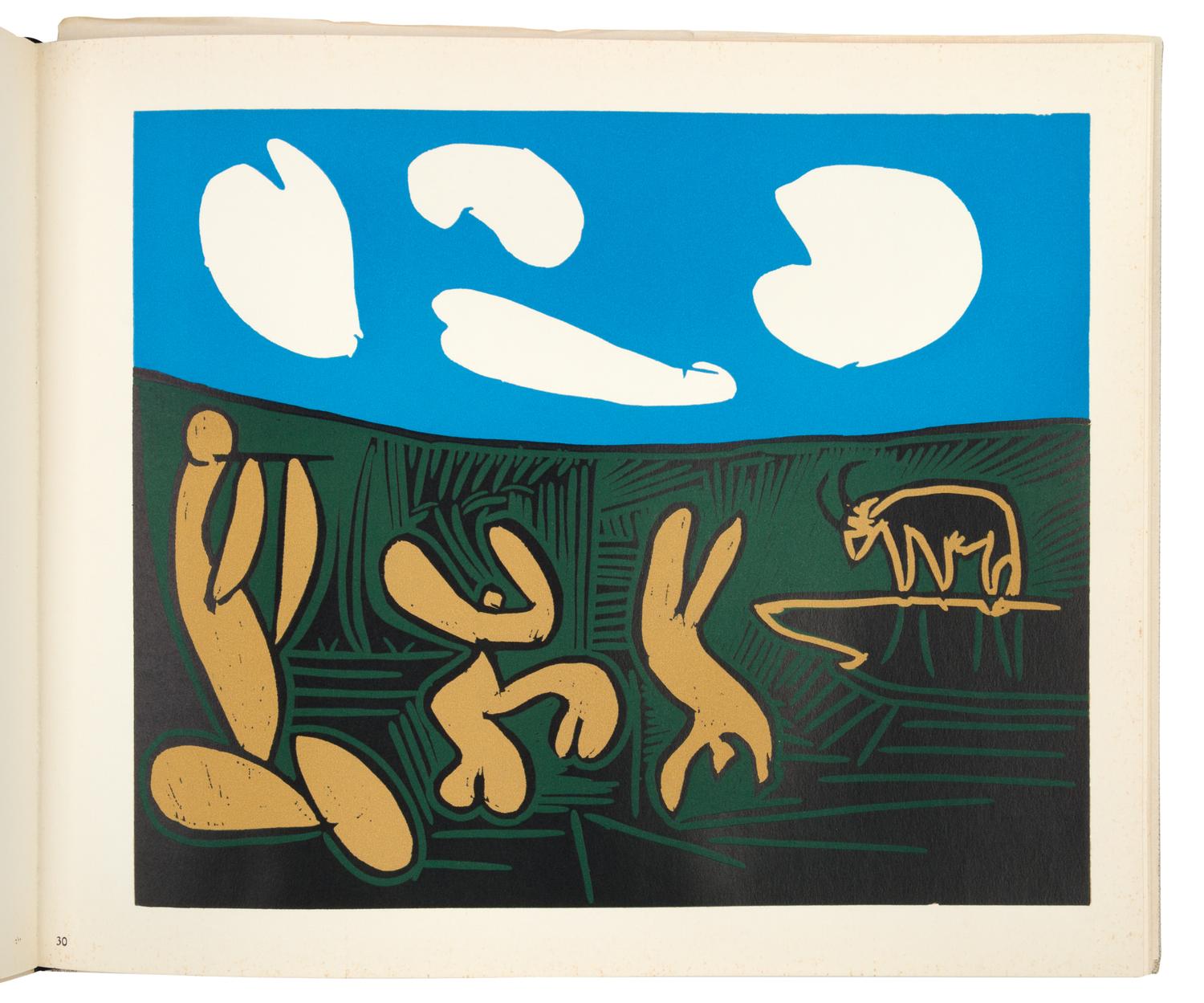 PICASSO, PABLO (1881-1973). Pablo Picasso Linoleum Cuts: Bacchanals, Women, Bulls & Bull Fighters. Harry N. Abrams: New York: 1962.