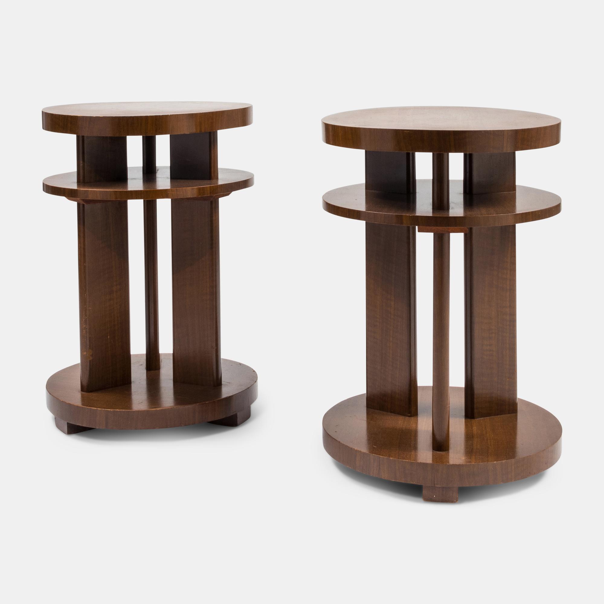 Pair of Art Deco Style Side Tables, c. 1950s