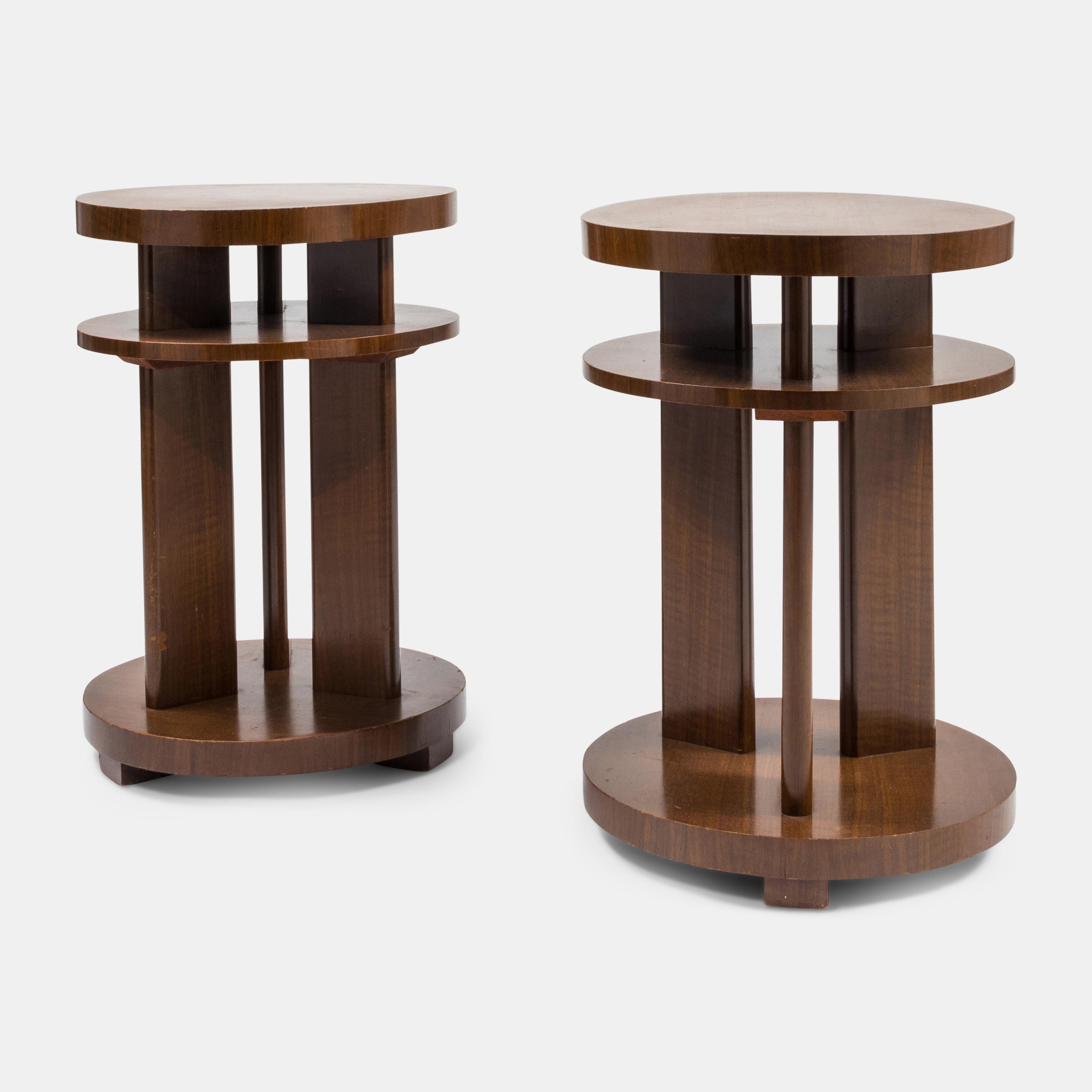 Pair of Art Deco Style Side Tables, c. 1950s