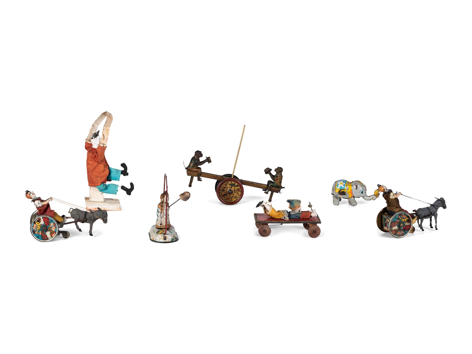 Seven Circus and Clown Toys