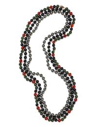 COLLECTION OF BEADED NECKLACES
