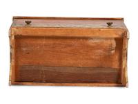 A Country Federal Grain Painted and Smoke-Decorated Maple One-Drawer Blanket Chest
