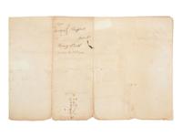 MIFFLIN, Thomas (1744-1800). Land grant signed ("Thos. Mifflin"), as Governor of Pennsylvania.