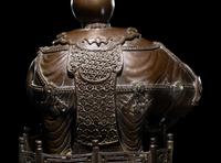 A Chinese Bronze Figure of a Caparisoned Elephant