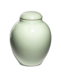 A Celadon Glazed Porcelain Jar and Cover