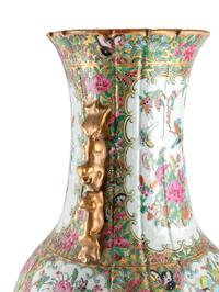 A Chinese Export Rose Canton Porcelain Vase