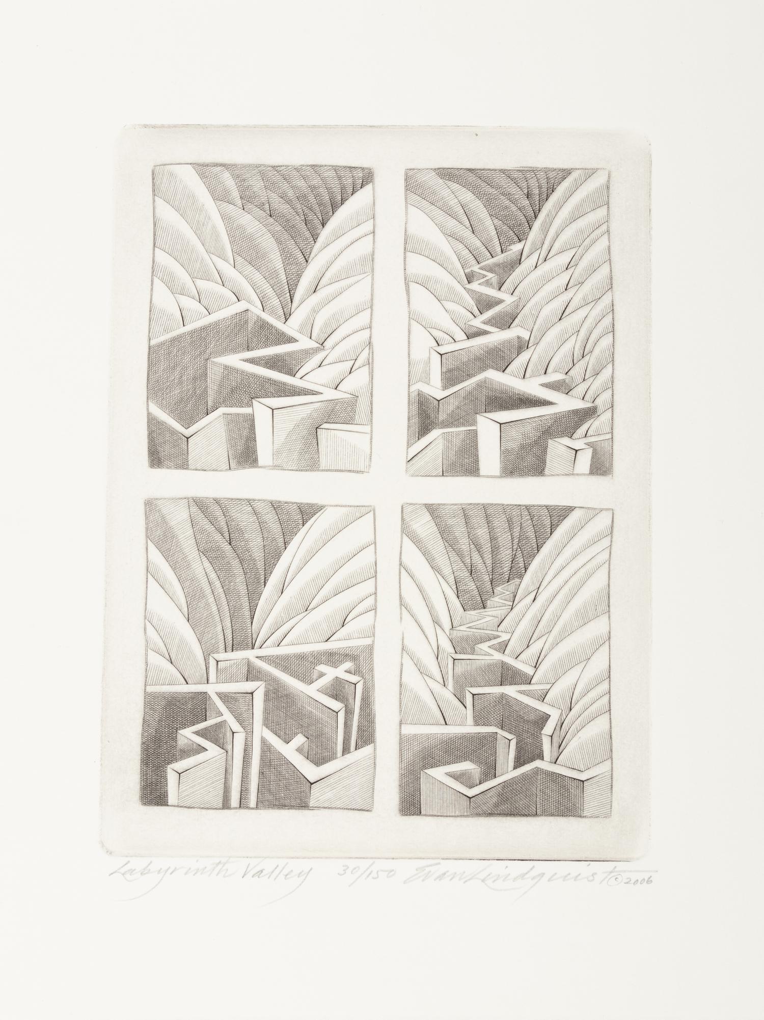 Collection of eight prints from the Print Club of Albany