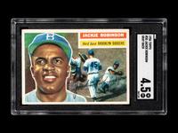 A 1956 Topps Jackie Robinson Gray Back Baseball Card No. 30 (SGC 4.5 VG/EX+)