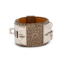 Hermès, Collier de Chien Bracelet in Niloticus Lizard