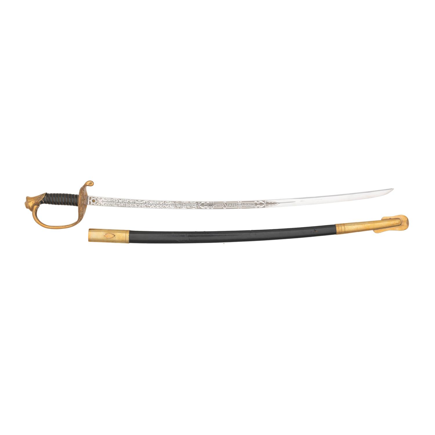 USMC NCO Sword Named to Virgil C Collins
