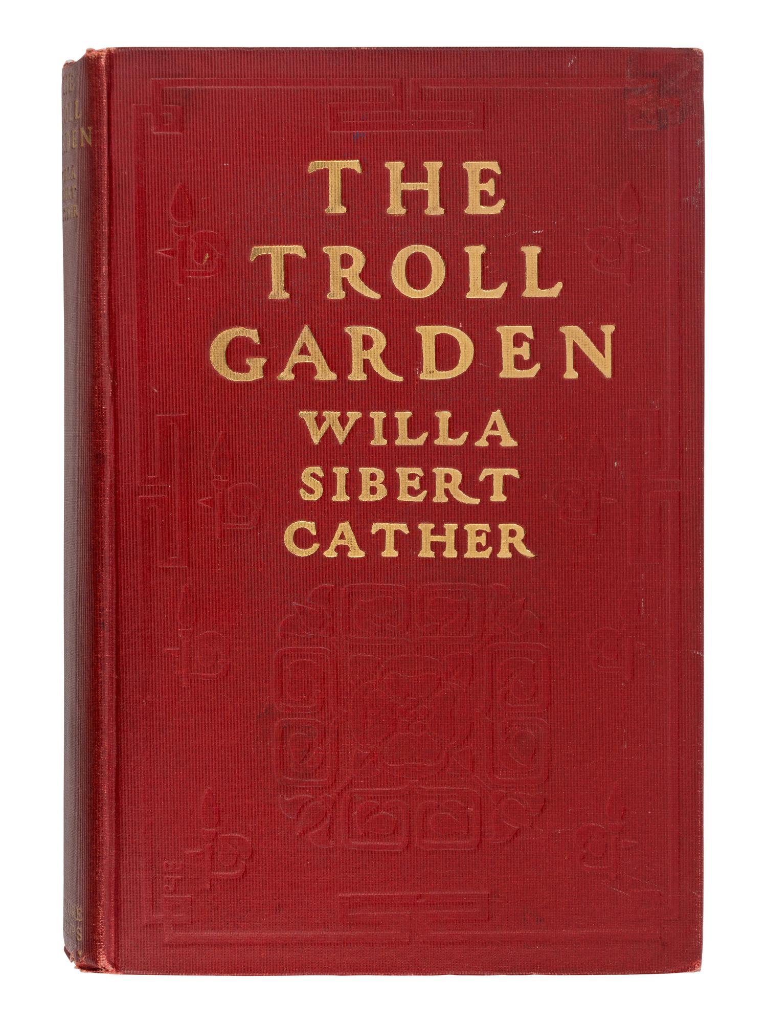 CATHER, Willa Sibert (1873-1947). A group of 3 FIRST EDITIONS, comprising: