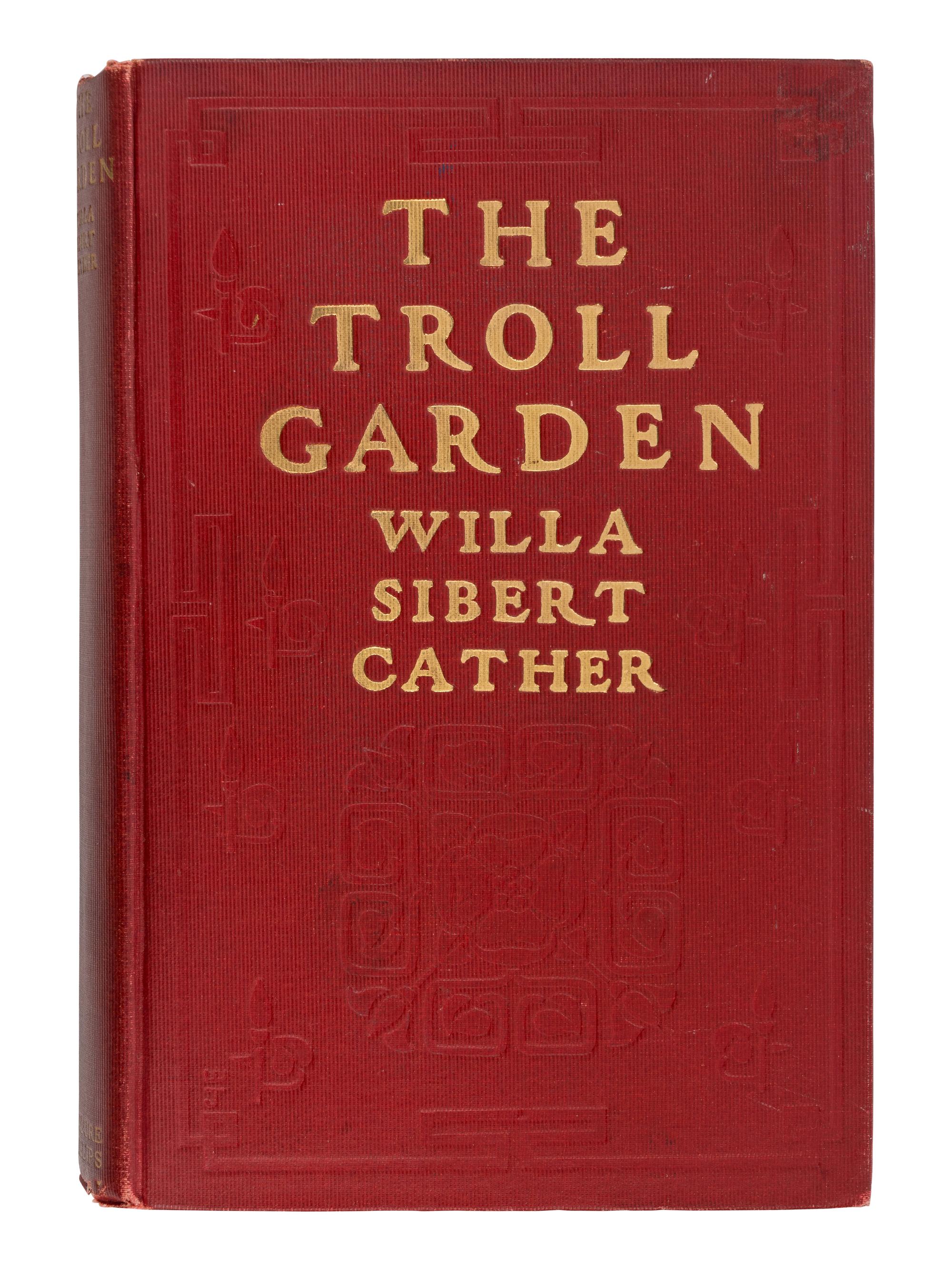 CATHER, Willa Sibert (1873-1947). A group of 3 FIRST EDITIONS, comprising: