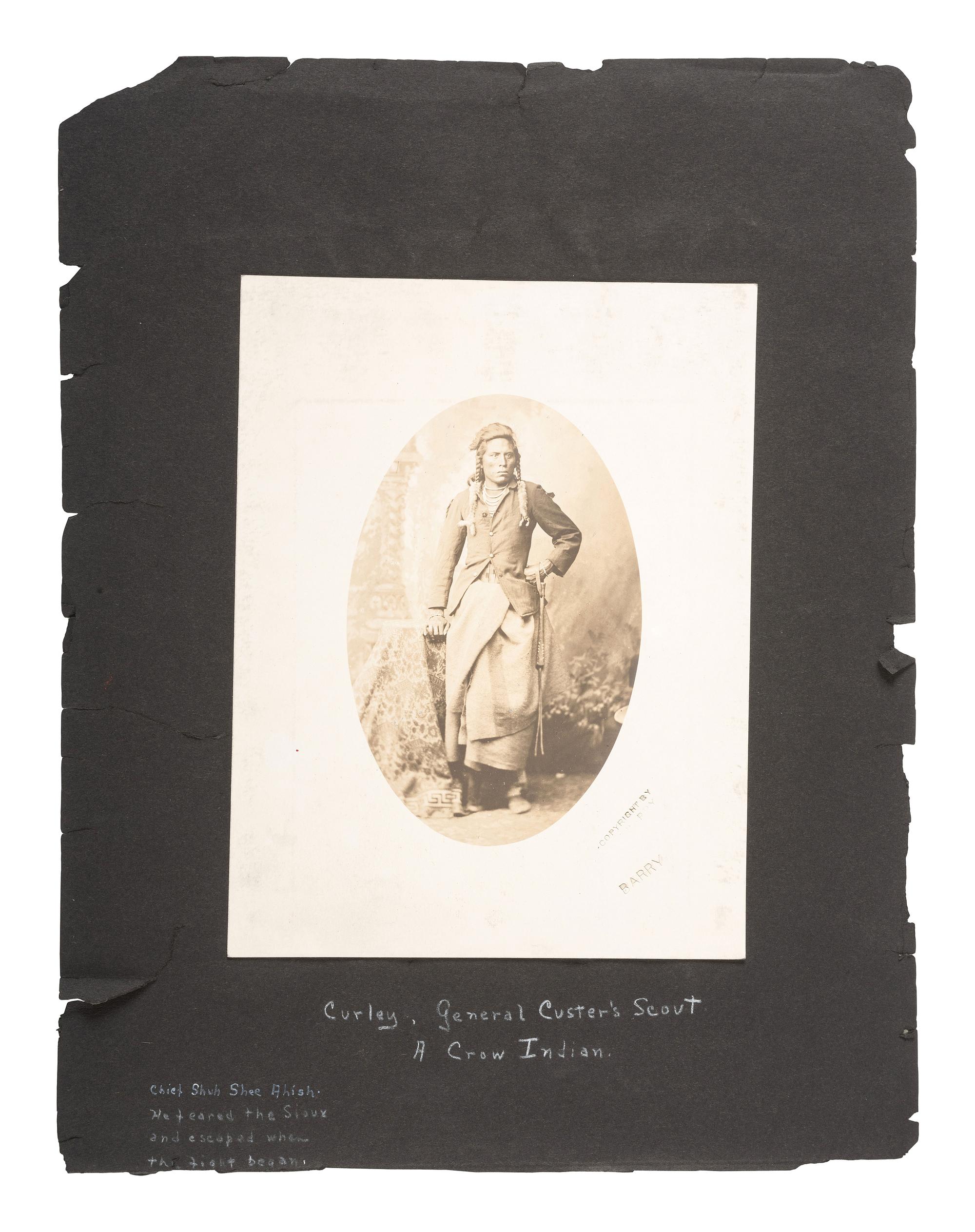 [NATIVE AMERICANS]. BARRY, David F. (1854-1934), photographer. A collection of 51 photographs of Native American subjects, George Armstrong Custer, and personalities and places associated with the Battle of Little Bighorn.