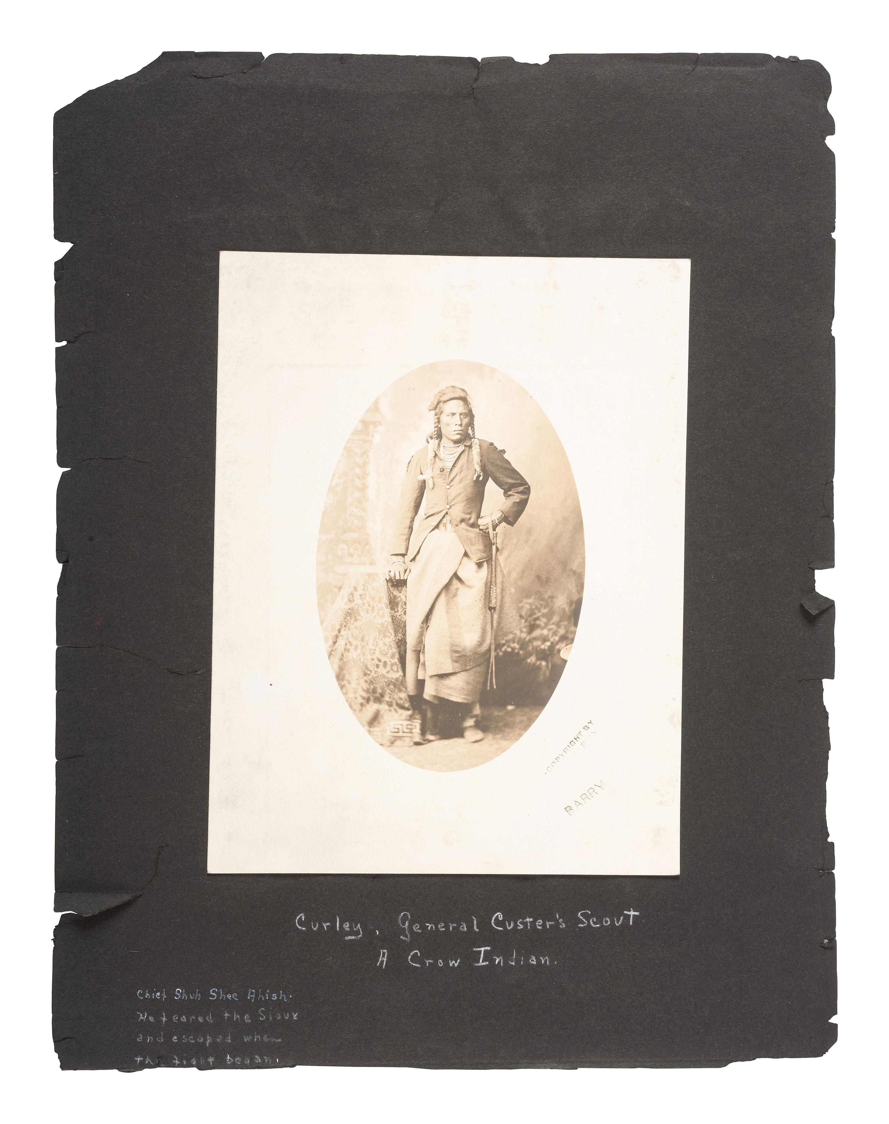 [NATIVE AMERICANS]. BARRY, David F. (1854-1934), photographer. A collection of 51 photographs of Native American subjects, George Armstrong Custer, and personalities and places associated with the Battle of Little Bighorn.