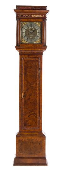 A George II Walnut Tall Case Clock Height 88 5/8 inches. — JOHN HAYTON, LONDON, SECOND QUARTER 18TH CENTURY
