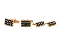 ONYX AND DIAMOND DRESS SET
