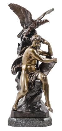 Emile Louis Picault, (French, 1833-1915), Le Penseur