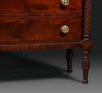 A Federal Carved and Figured Mahogany Lady's Writing Desk