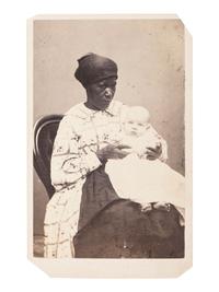 [AFRICAN AMERICANA - EARLY PHOTOGRAPHY]. CDV of an African American nanny and child.