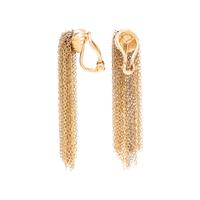 BICOLOR GOLD MULTISTRAND NECKLACE AND EARRINGS