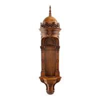 A Carved Walnut Altar Niche