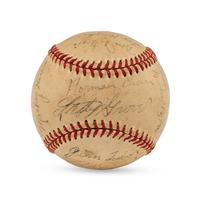 A 1941 Boston Red Sox Team Signed Autograph Baseball (Beckett Authentication Services Letter of Authenticity)