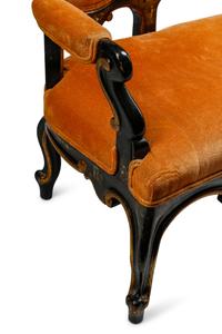 An English Chinoiserie-Decorated Settee