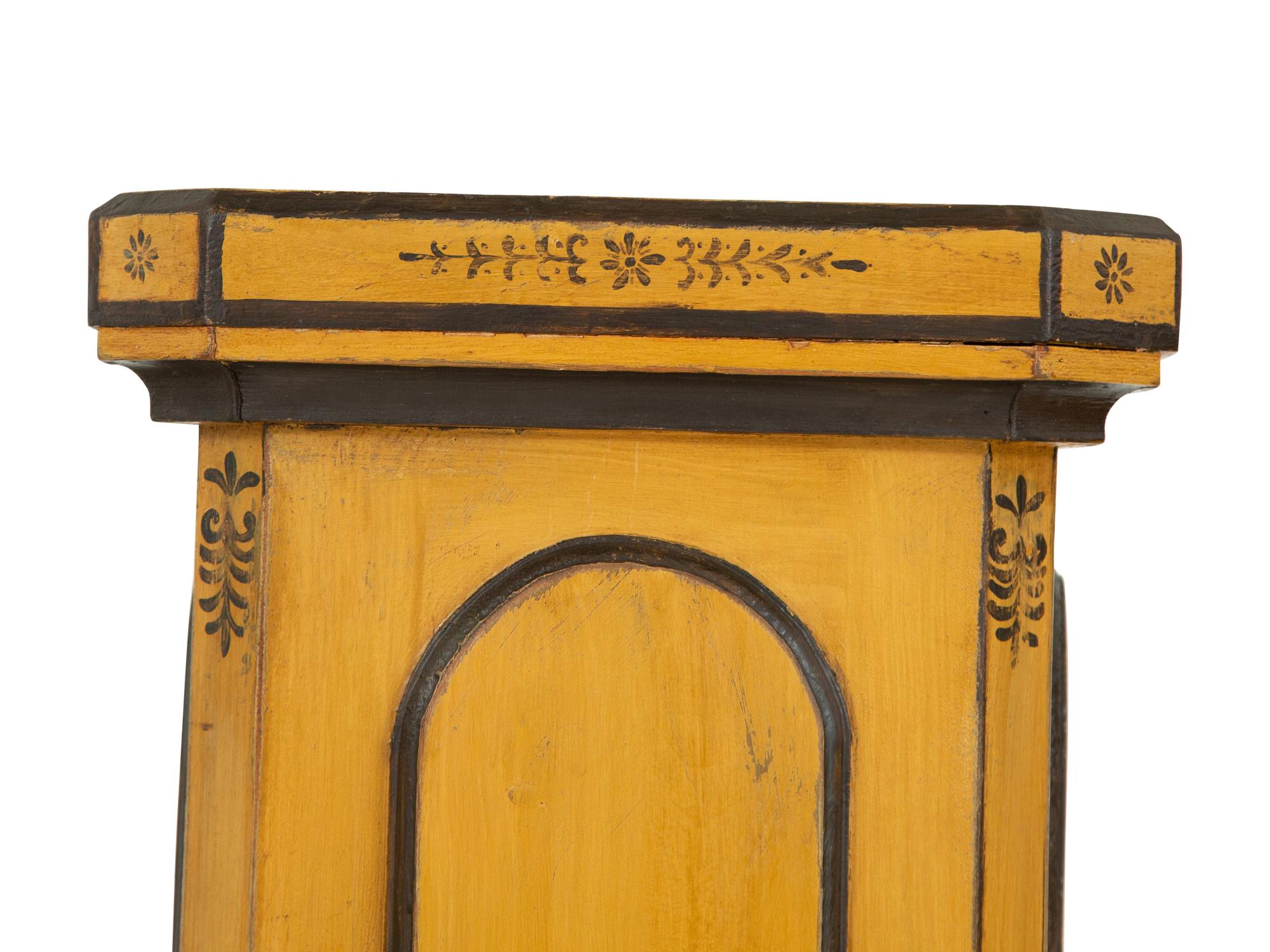 A Pair of Charles X Style Painted Pedestals