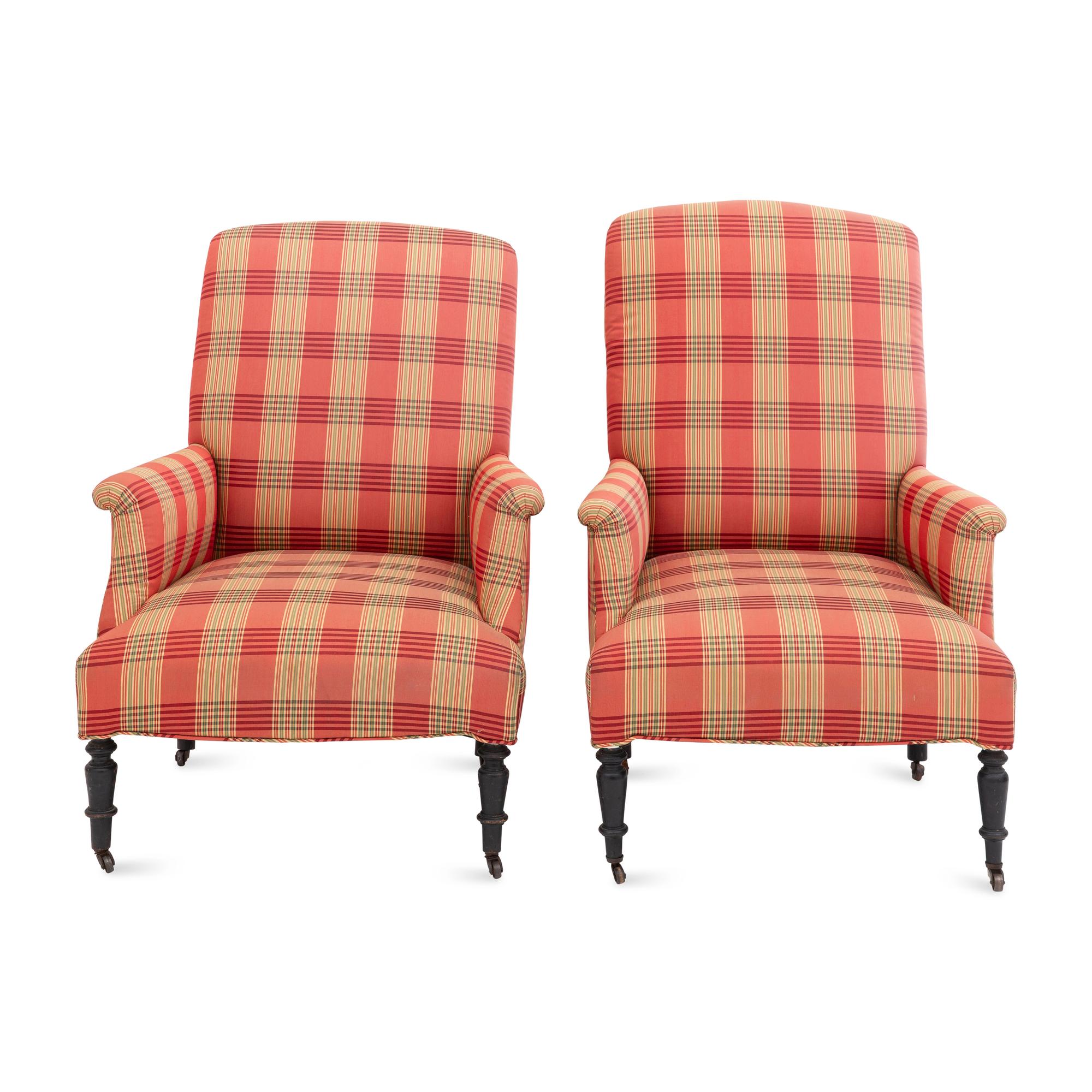 A Pair of Edwardian Armchairs