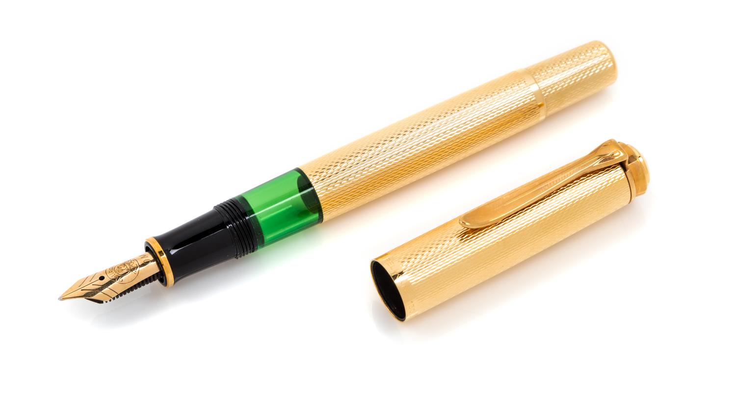 A Pelikan Souveran: Sesquicentennial Commemorative Limited Edition Gold Fountain Pen