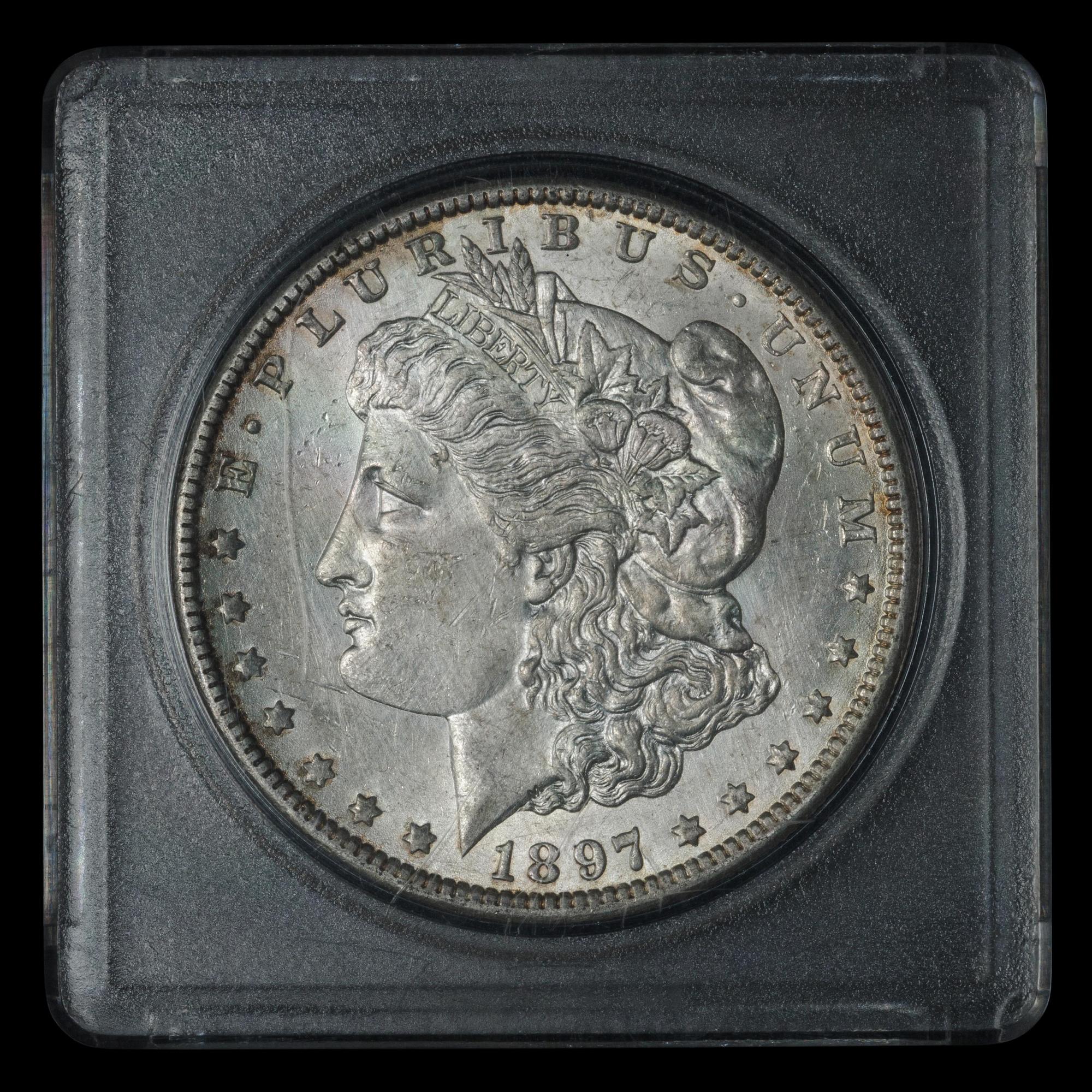 An 1897-O Morgan $1 Coin