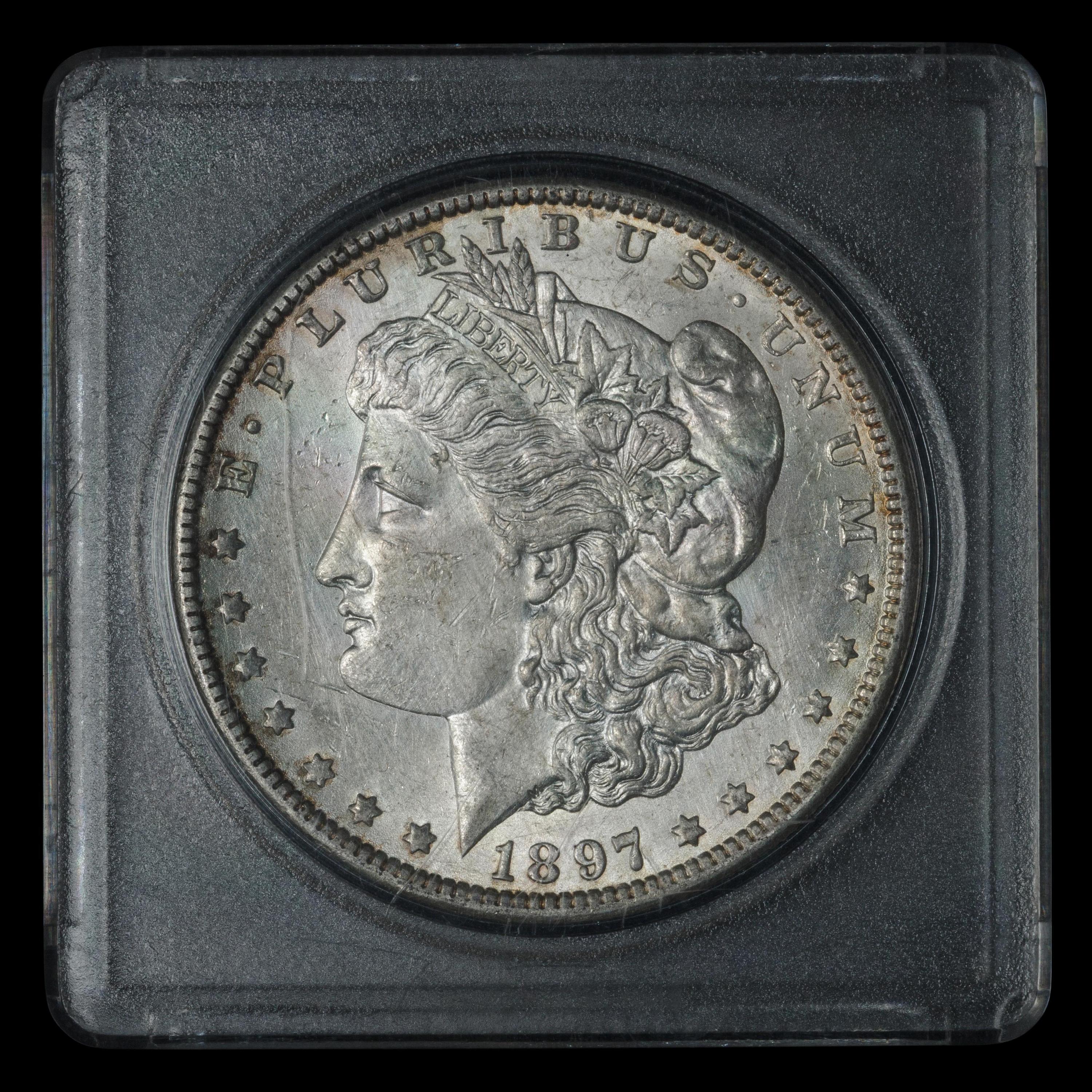 An 1897-O Morgan $1 Coin
