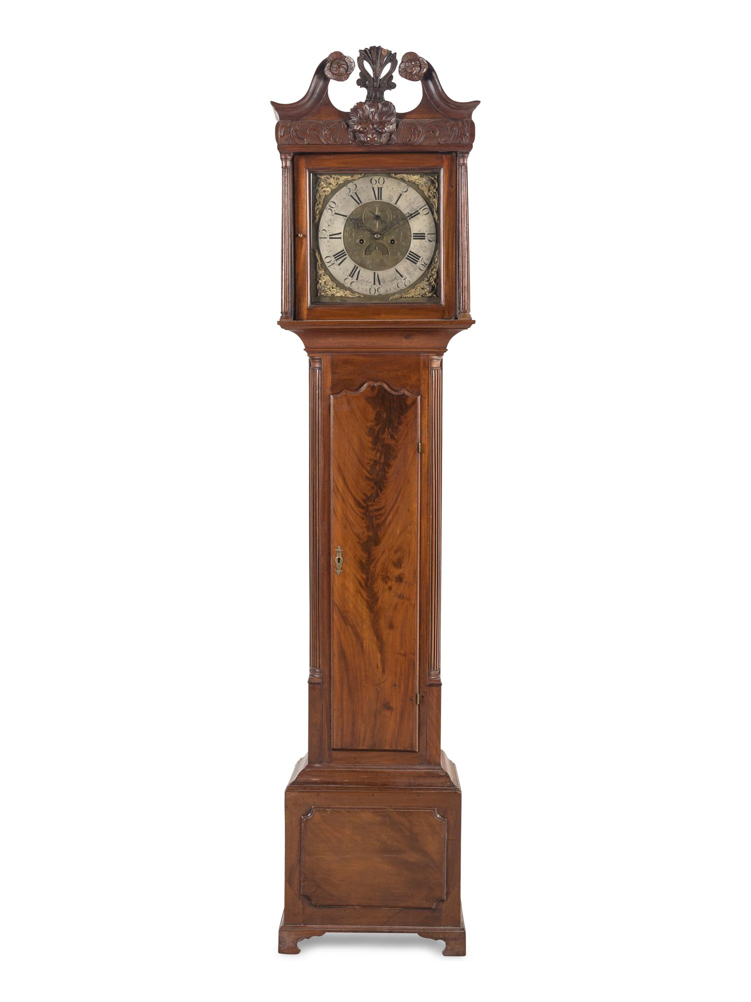 An Irish George III Mahogany Tall Case Clock