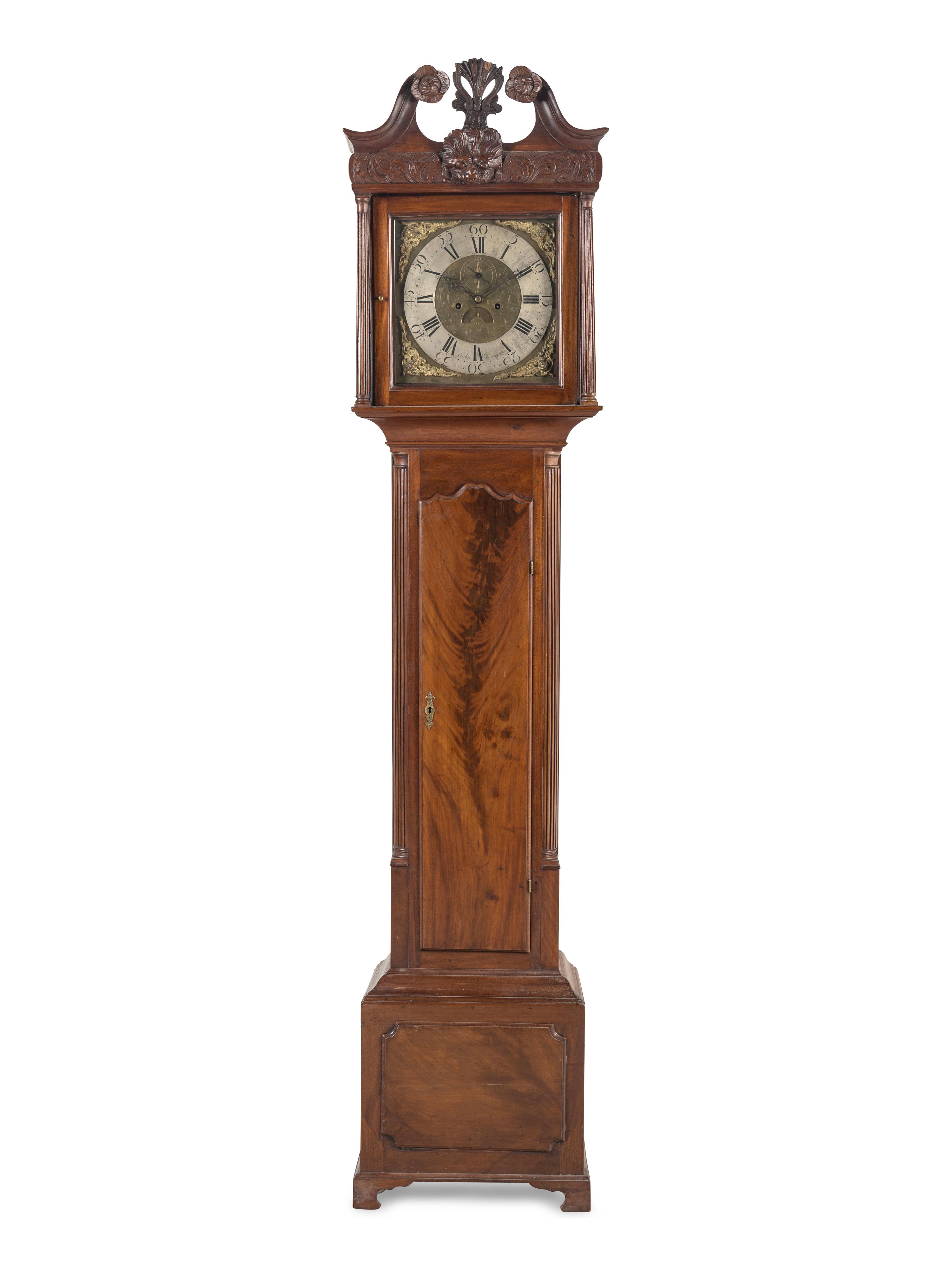 An Irish George III Mahogany Tall Case Clock