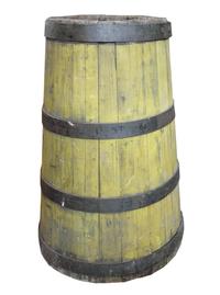 A Wood and Iron Graduated Barrel 28" W x 28" D x 44.5" H — United States, 19th Century