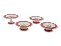 Four English Porcelain Dessert Stands