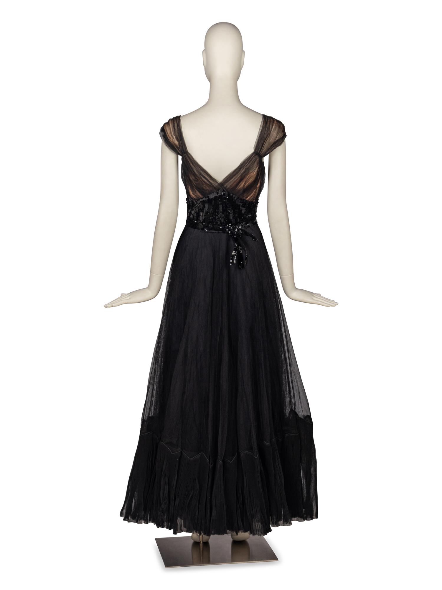 Sophie Gimbel for Salon Moderne Black Dress, 1946