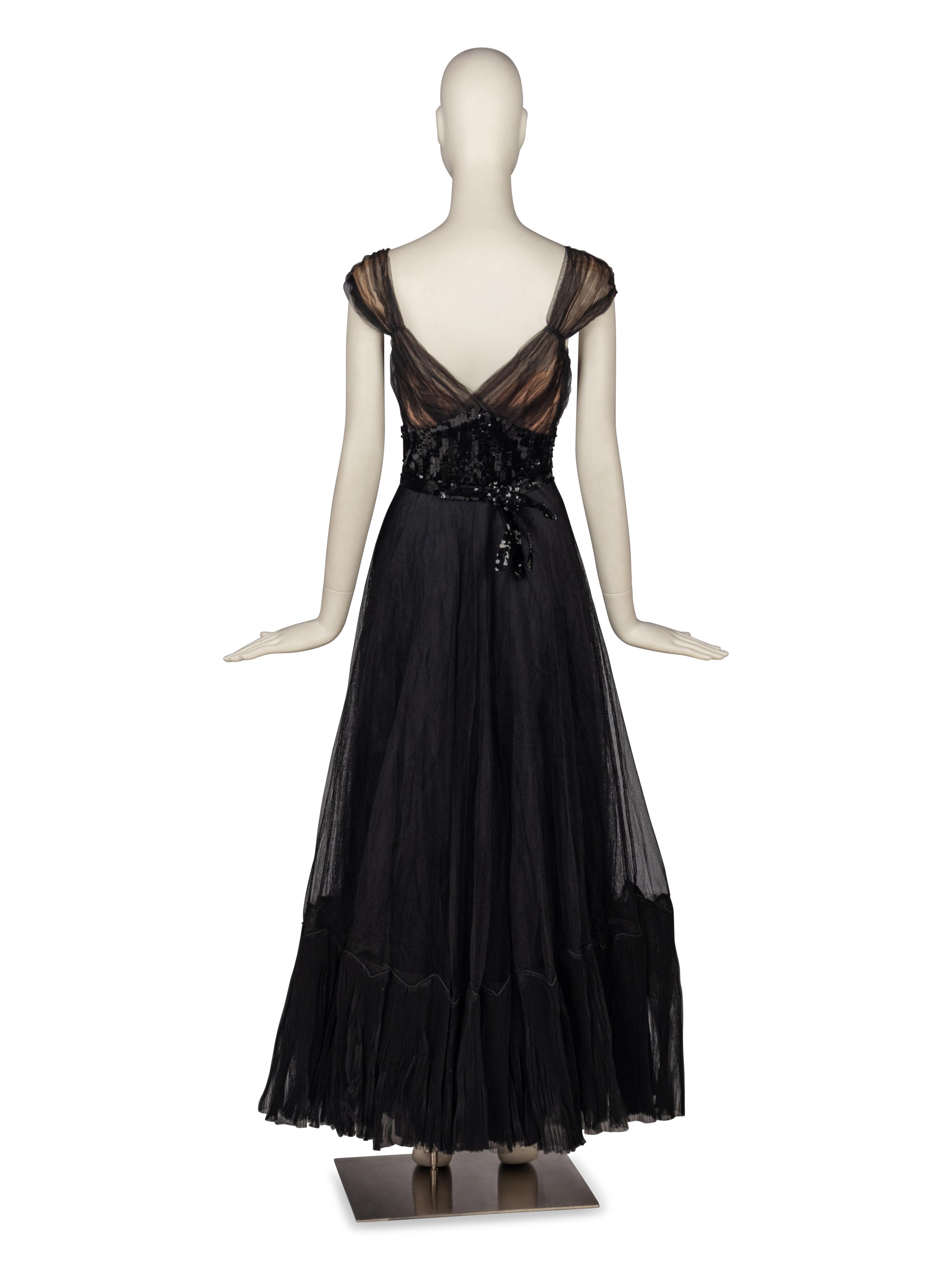 Sophie Gimbel for Salon Moderne Black Dress, 1946