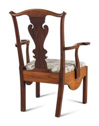 A George III Mahogany Chamber Chair