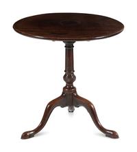An English Mahogany Tilt-Top Tea Table