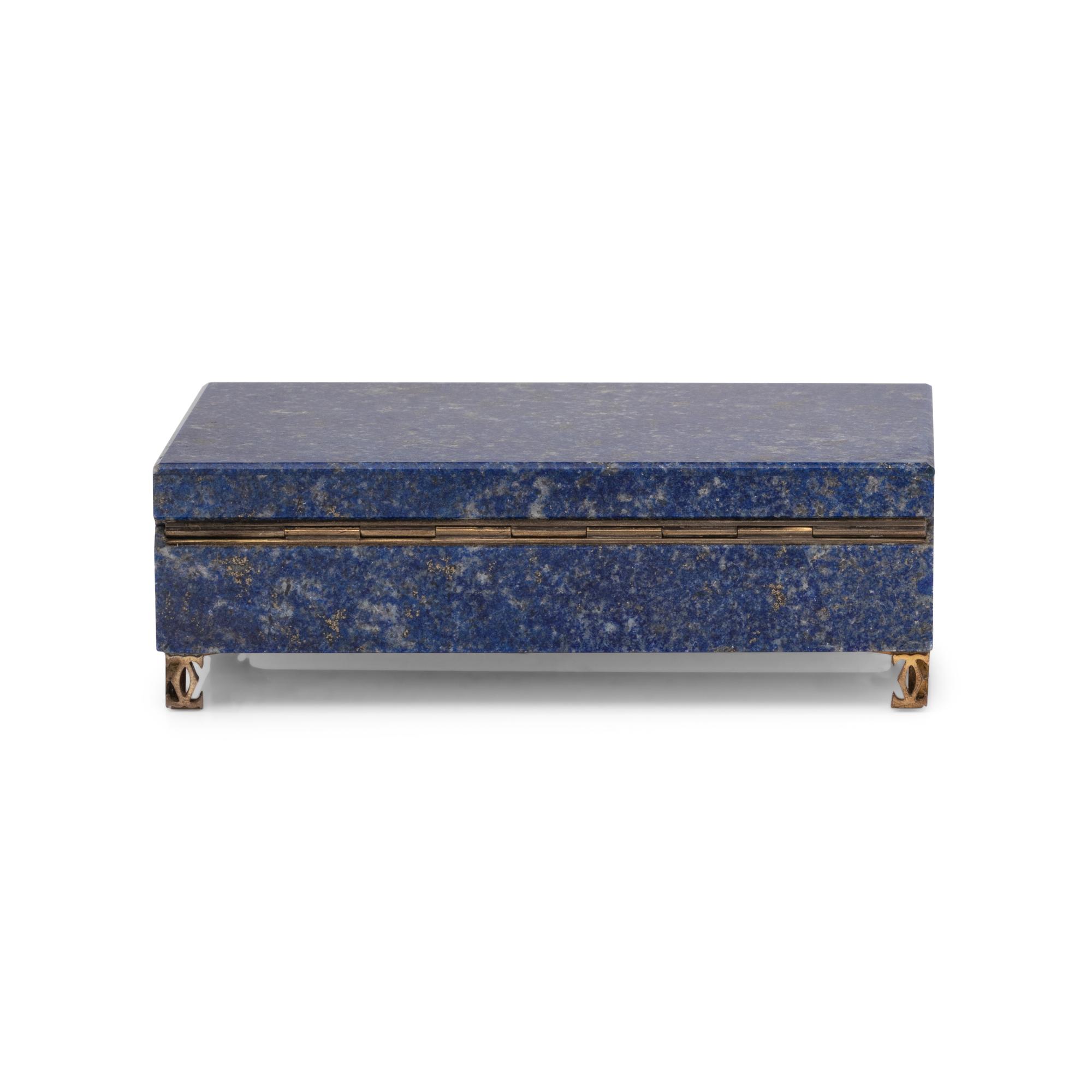 CARTIER, LAPIS LAZULI BOX