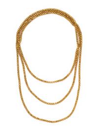 YELLOW GOLD LONGCHAIN NECKLACE