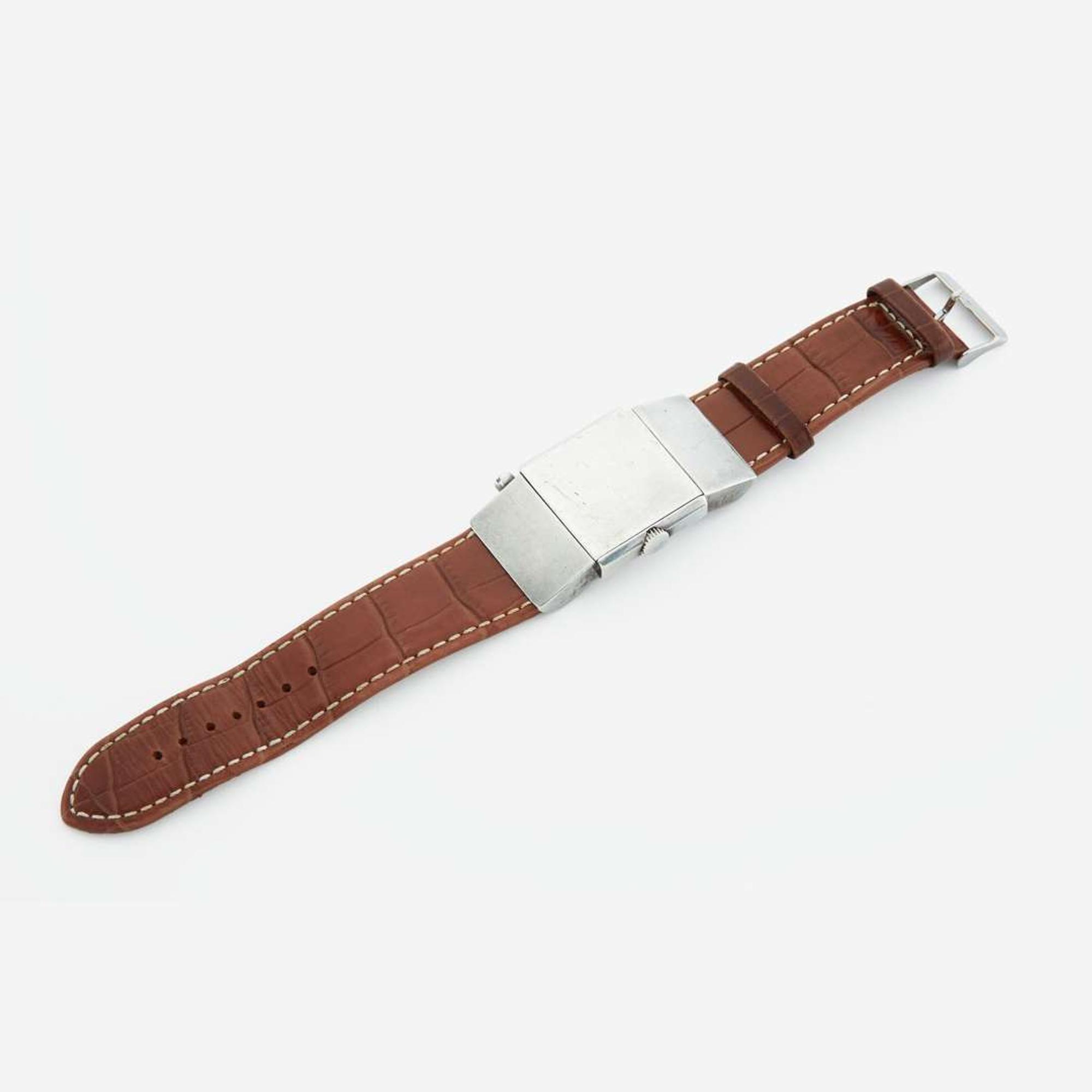 A sterling silver golf belt watch, Hermes C.1920